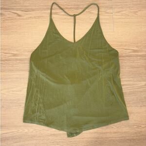 Lululemon avocado green flowy yoga tank womens size M/L